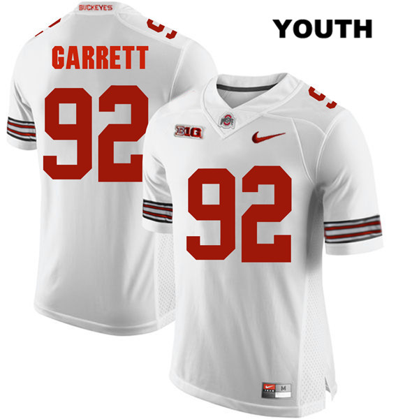 Ohio State Buckeyes Youth Haskell Garrett #92 White Authentic Nike College NCAA Stitched Football Jersey AD19H80ER